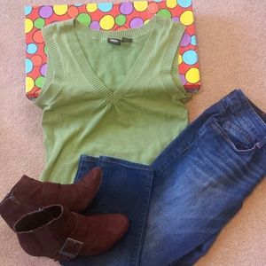 Mossimo // Green Sleeveless Sweater Tank