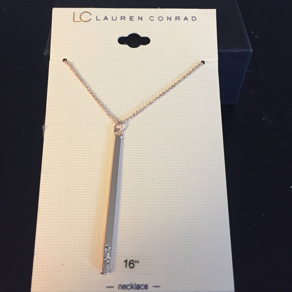 Brand new Lauren Conrad rose gold tone necklace