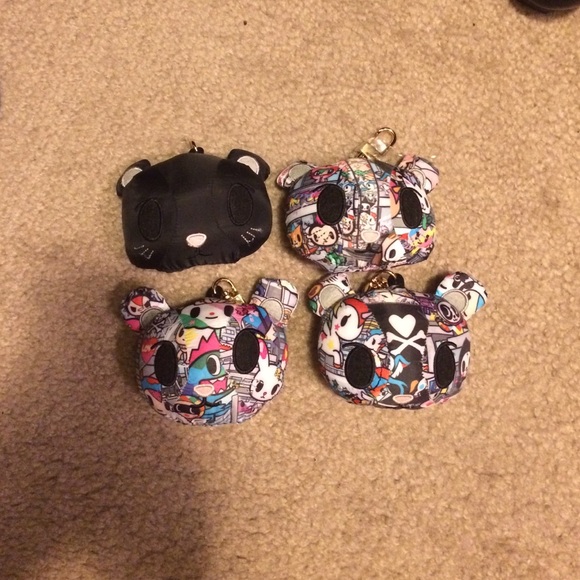 LeSportsac Tokidoki Tokidieci Bear Head Keychain
