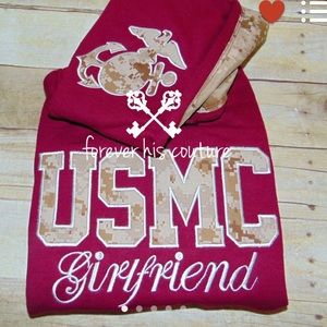 USMC girlfriend hoodie size M