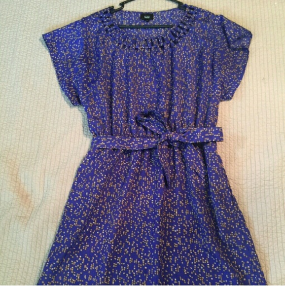 Pretty purple belted dress