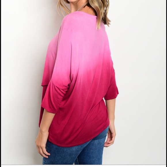 FINAL SALE❣Ombre Top - Picture 2 of 3