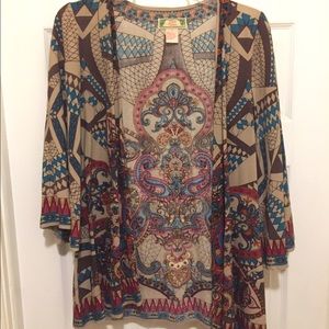 Flying Tomato Abstract Kimono