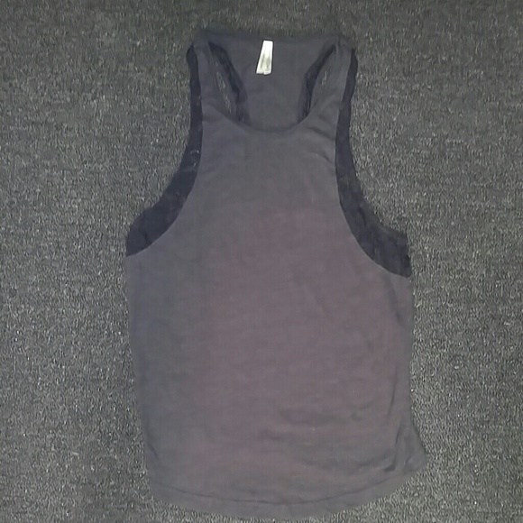 Long tank lace trimming