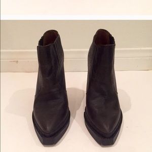 Jeffrey Campbell black Stria booties