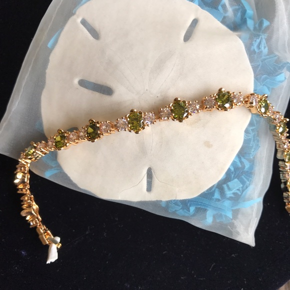 18K Gold filled. Top grade CZ