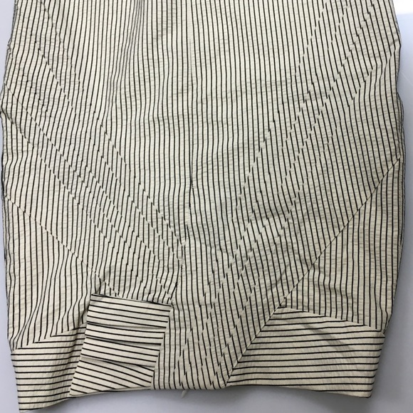 Anthropologie Eva Franco Blk/Crm pencil skirt - Picture 2 of 3