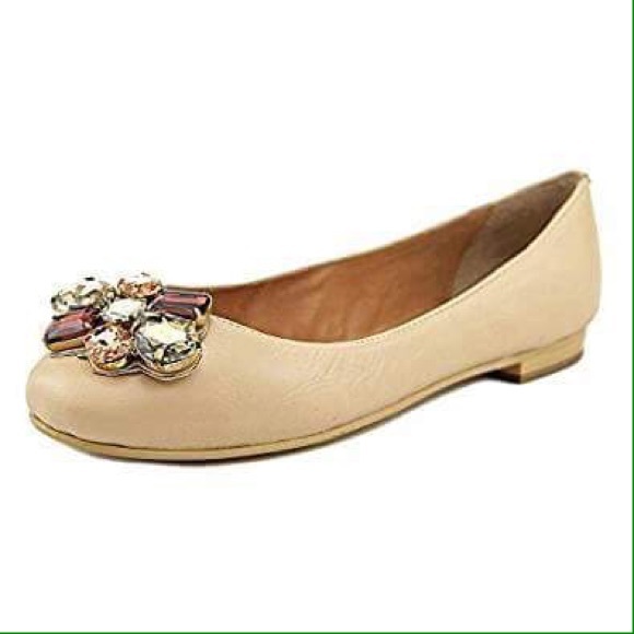 NIB Dune London Hubble Embellished Leather Flats - Picture 2 of 4
