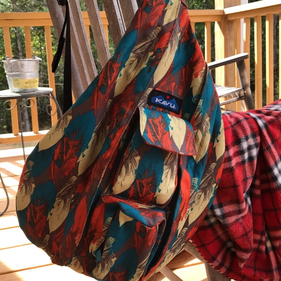 KAVU Fall Design Rope Sling Bag