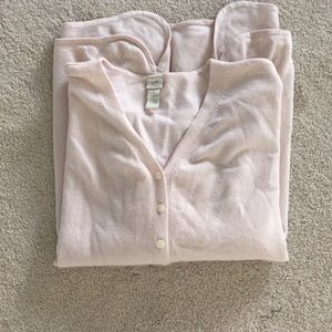 Light pink oversized cardigan