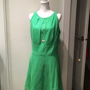New York and Company green dress