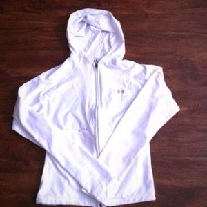 White under armour jacket.