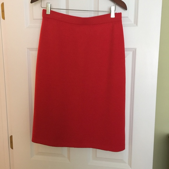 St. John Red Knit Skirt, size 10