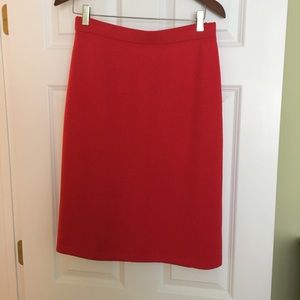 St. John Red Knit Skirt, size 10