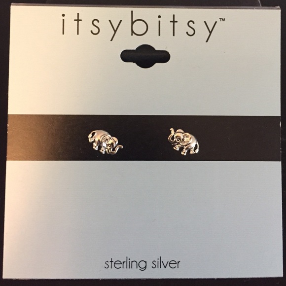 Brand new sterling silver elephant 🐘 earrings