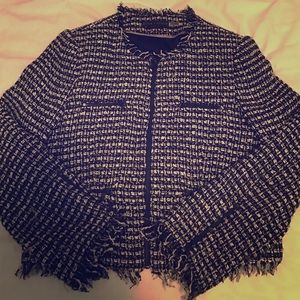 Employed by Alice + Olivia Tweed Jacket