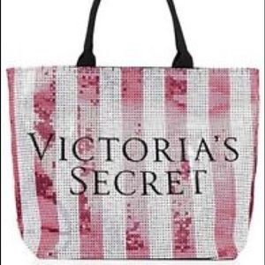 Victoria's Secret sequin tote NWT