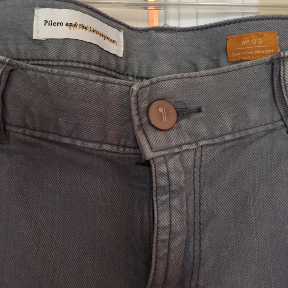 Gray Low Rise straight leg jeans