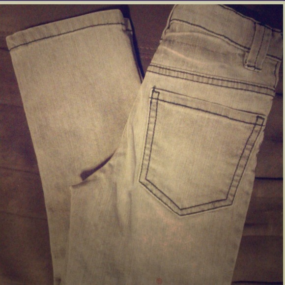 Girls Grey Skinny Jeans