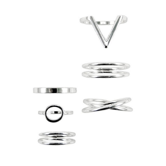 💥LAST ONE💥Brin Metal Multi Ring Set - Picture 4 of 4