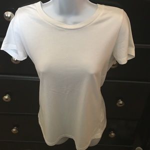 White Scoop Neck TShirt