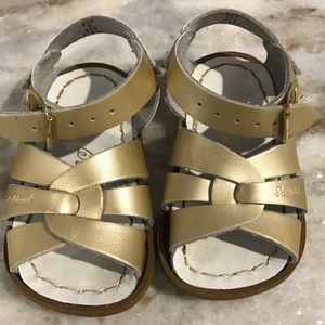 Saltwater gold sandals