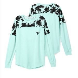 Pink Victoria's Secret varsity crew