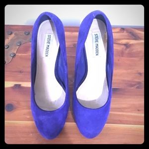 Blue suede shoes