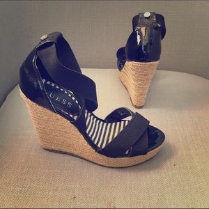 Guess platform wedges