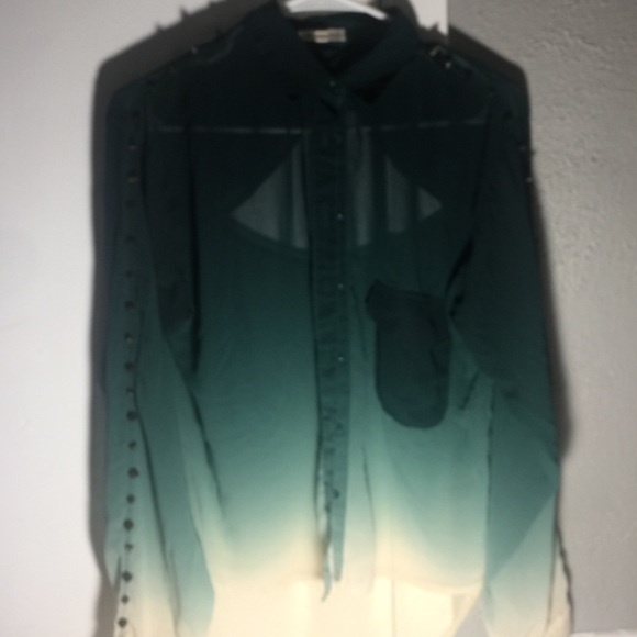 Green ombré long sleeve - Picture 2 of 2