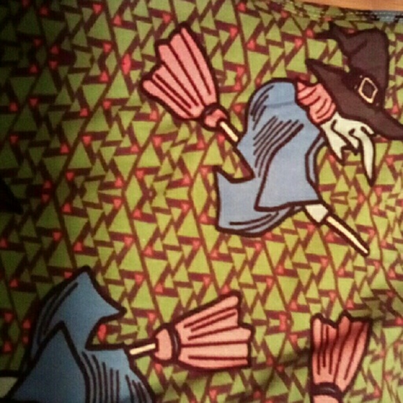 LULAROE BRAND NEW HALLOWEEN OS WITCH LEGGINGS