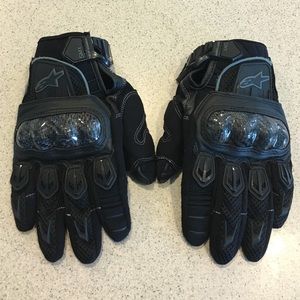 Alpinestars Black Motorcycle Gloves