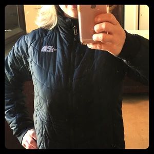 North Face quilted black jacket