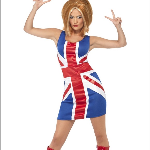 'Ginger Power Union Jack Dress' Costume