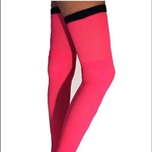 Thigh high compression stockings
