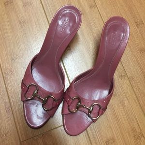 Gucci pink heels