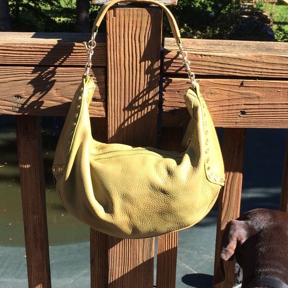 Juicy Couture StuddedLeather Bag, EUC, Olive Green