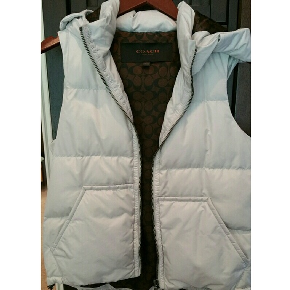 Coach down vest NEVER WORN!