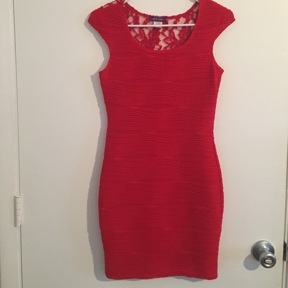 Sexy red dress