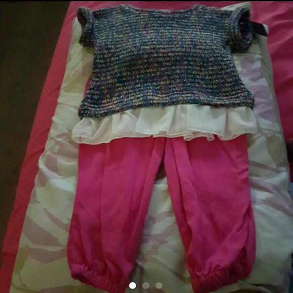 NWT Cynthia Rowley baby girl set top pants - Picture 3 of 3