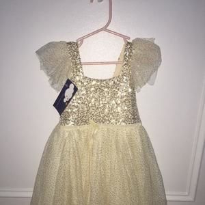 Gold and Ivory Dress