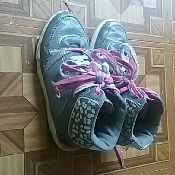 Pink Gray Leopard Shoes