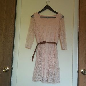 delia's pink lace dress