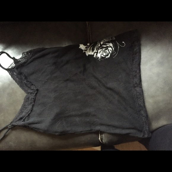Black tank top