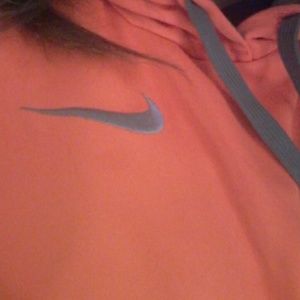 Neon orange nike hoodie