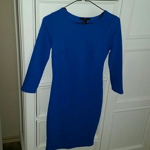 Cobalt blue bodycon dress