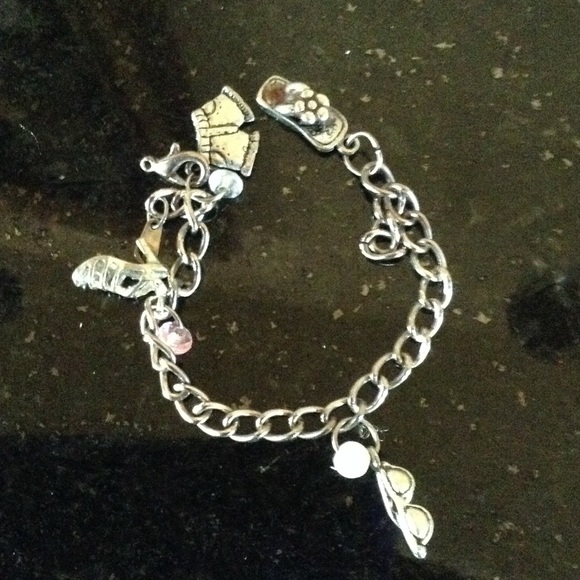 Kids girls charm 7" & 5" bracelet &Keychain bundle - Picture 3 of 4