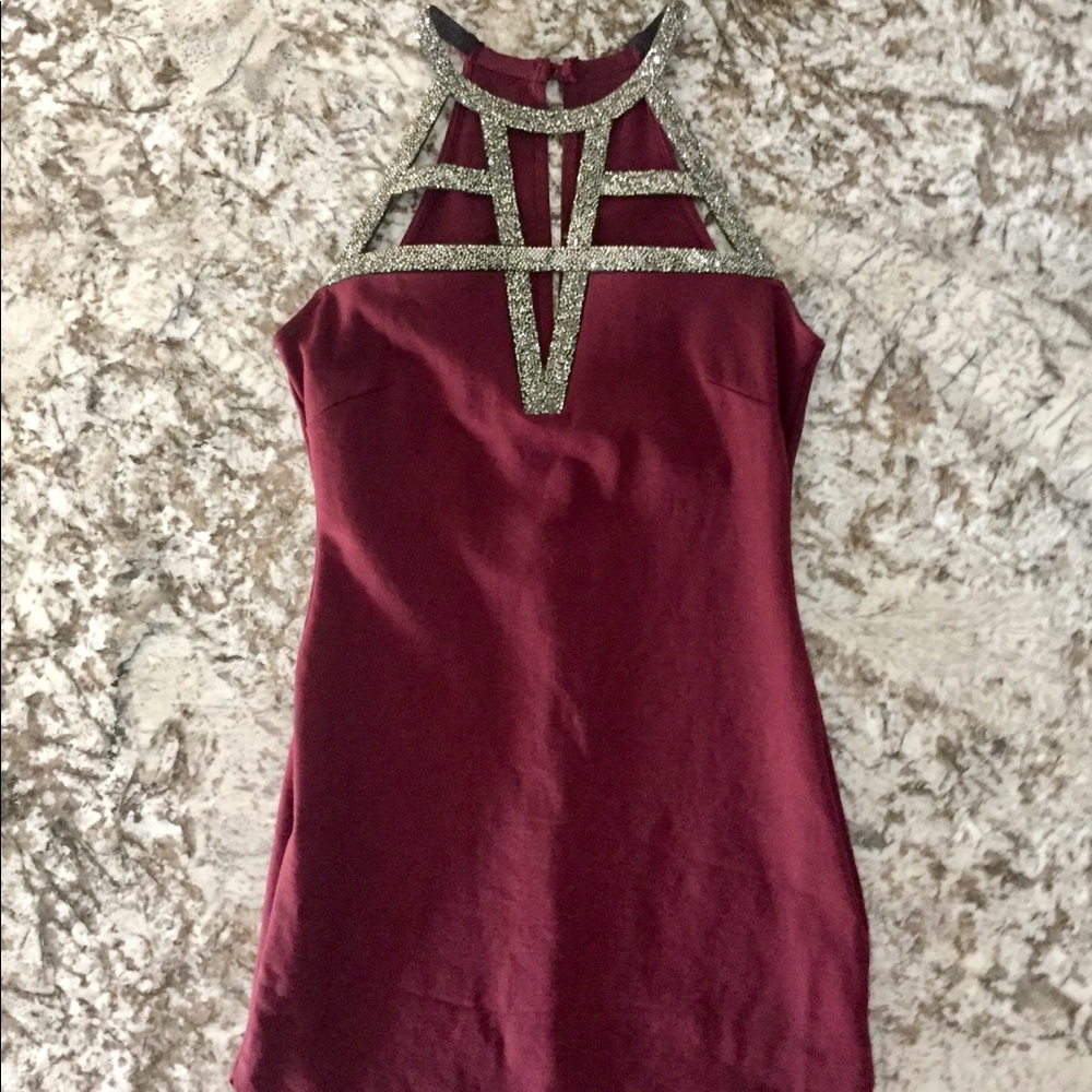 Maroon dress