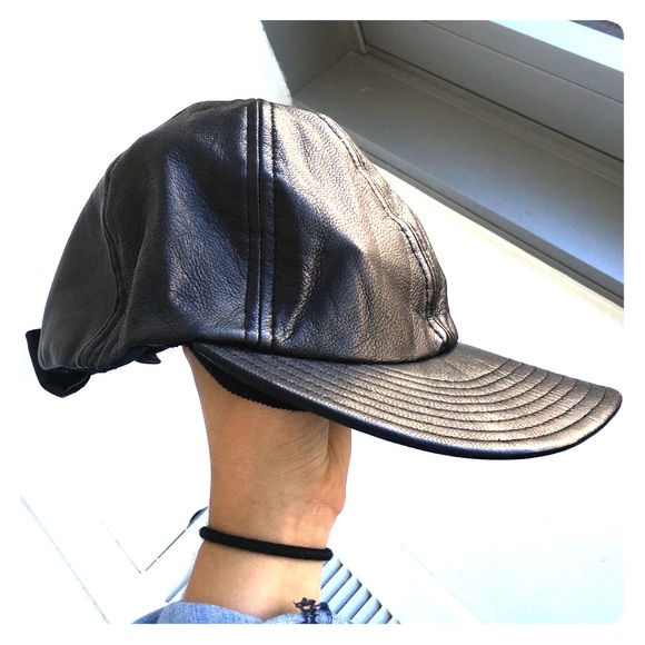 Genuine Leather Baseball Cap