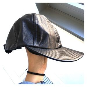 Genuine Leather Baseball Cap